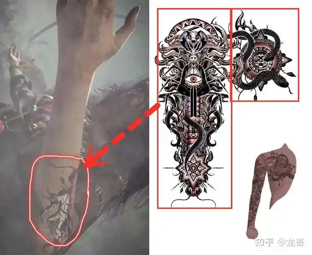 画江湖之不良人李茂贞的纹身完整的是什么