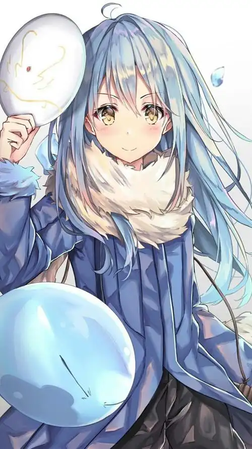 蓝系萌王史莱姆,让壁纸来治愈整日面对手机的你,你还在等什么?