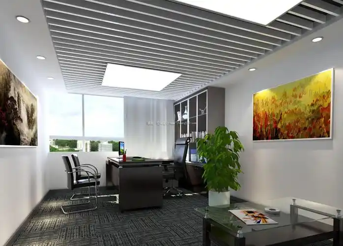 现代简约15平米办公室装修效果图-城起装修效果图