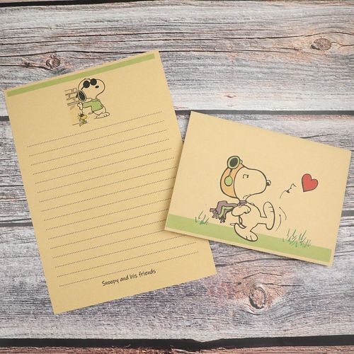 信封小狗唯美简约中国国风古风古典牛皮信纸信封