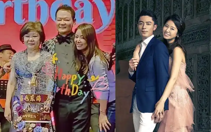 林心如为爸爸庆73岁生日,霍建华招待宾客,一家三口合照好温馨