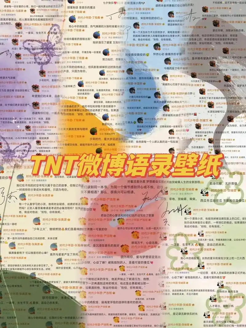 tnt|时代少年团微博语录壁纸来咯!#tnt #时代少年团 - 抖音