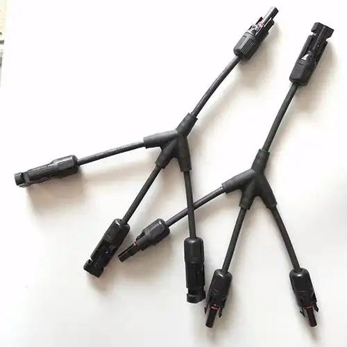 光伏连接器mc4太阳能公母插头mc4接头电池板光伏组件线接 连头