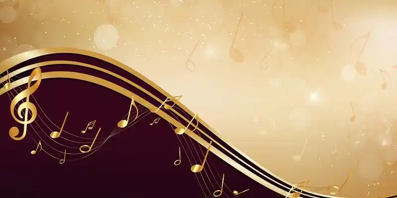 大气奢华曲线音乐音乐会矢量背景