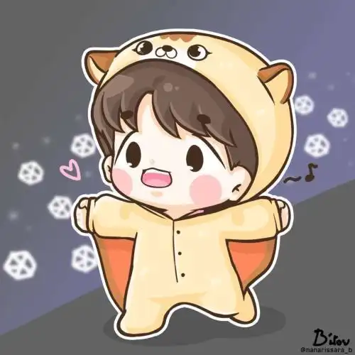 exo边伯贤卡通萌图简笔画