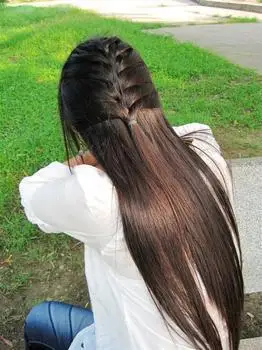 长发齐腰,求合适发型