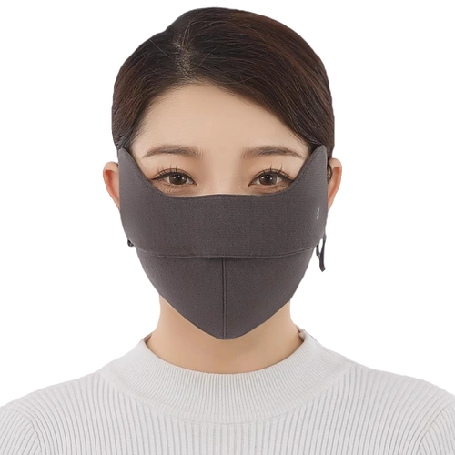 纯棉保暖口罩大脸加大男款女高颜值透气女士骑车秋冬防寒防风冬季