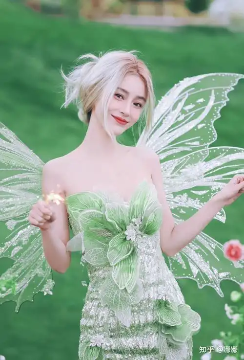 angelababy森林精灵造型|看美女心情会变好