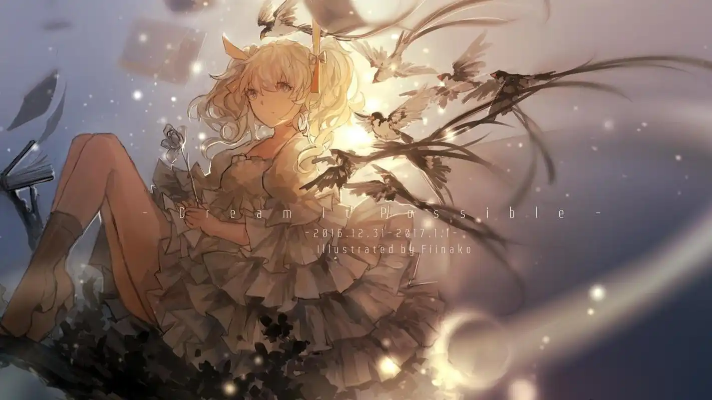 精选二次元性感动漫少女高清桌面壁纸高清大图预览1600x900_植物壁纸