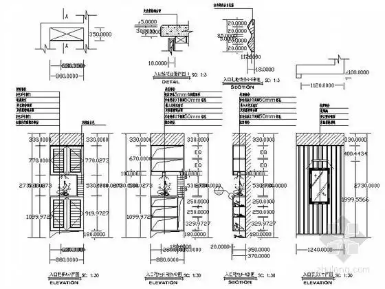 [分享]鞋柜cad详图资料下载