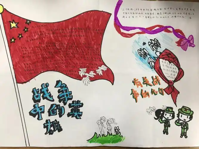 20建团手抄报手抄报百团大战