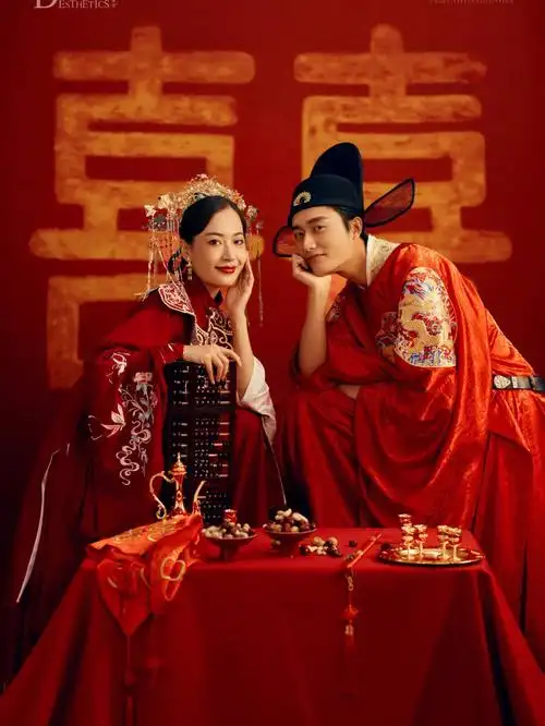 中式汉服婚纱照