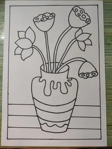 这个是我们勾完线的效果哟!是不是感觉很画面太简单啦!