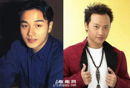 陈志朋和张国荣对比照