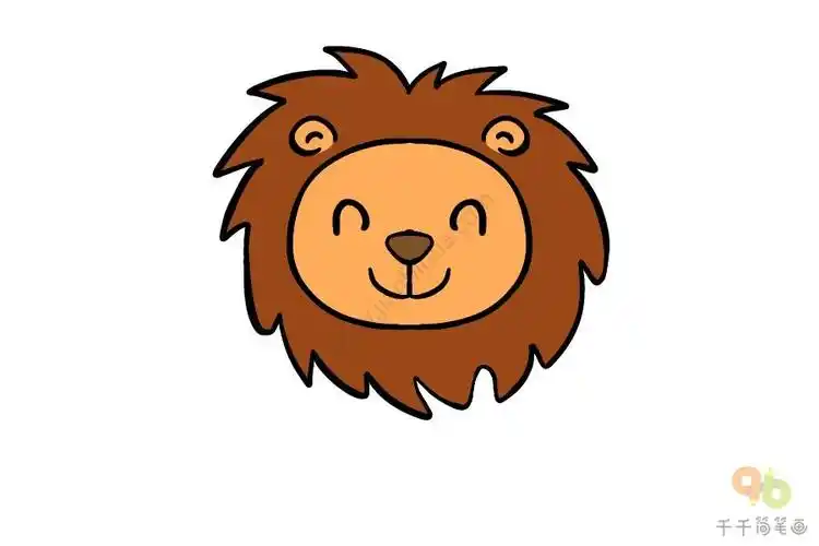 q版小狮子头像简笔画