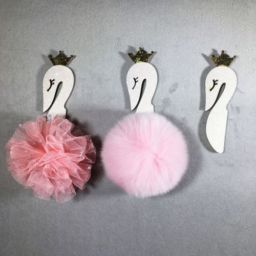 20个皇冠金粉天鹅diy手工儿童发饰套装配件礼品饰品装饰韩版材料