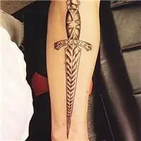 刀纹身图案头像图片