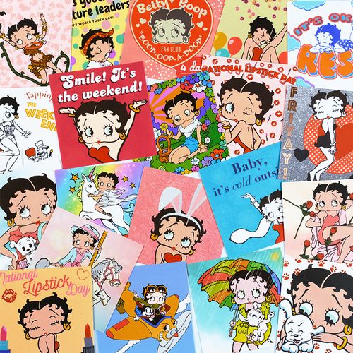 betty boop贝蒂娃娃手机贴纸欧美卡通本子ipad装饰行李箱贴画防水