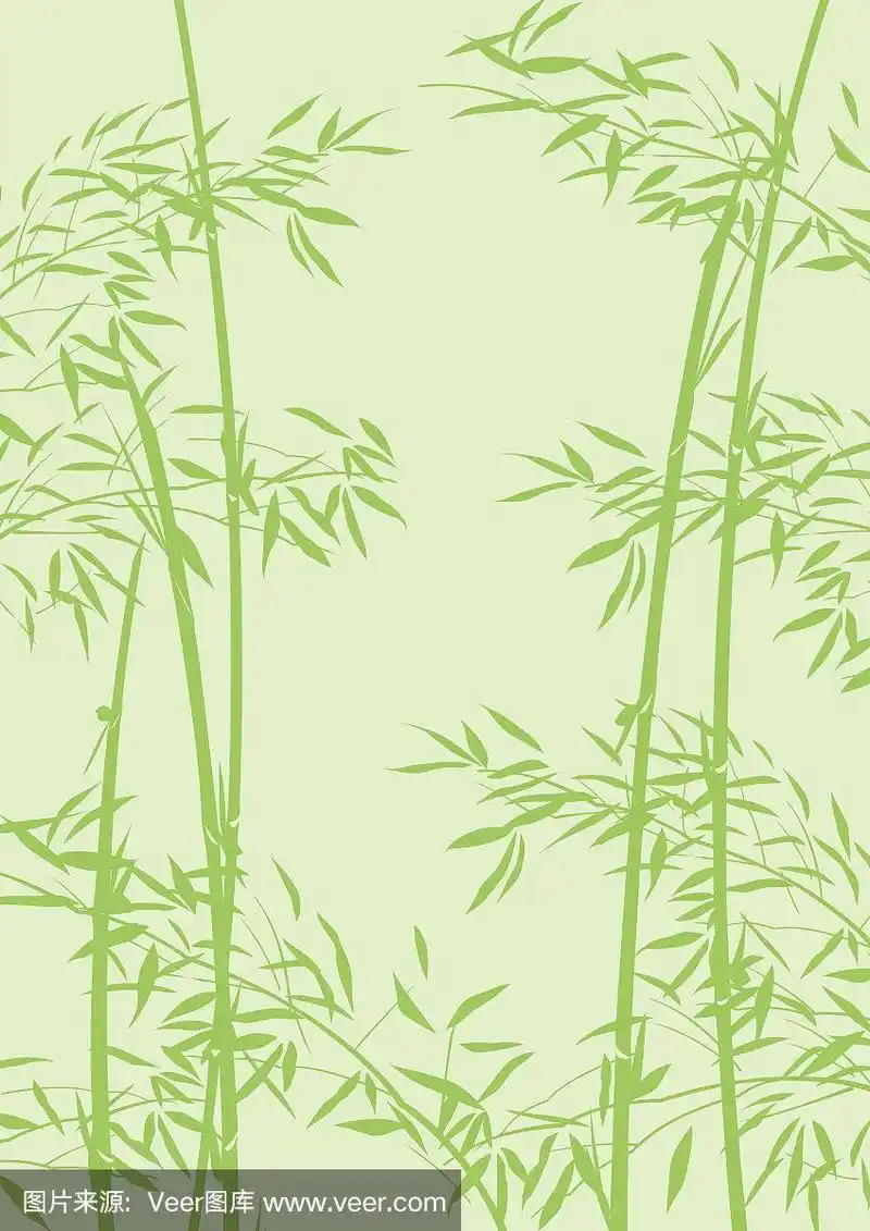 这是一幅描绘竹子的插图.