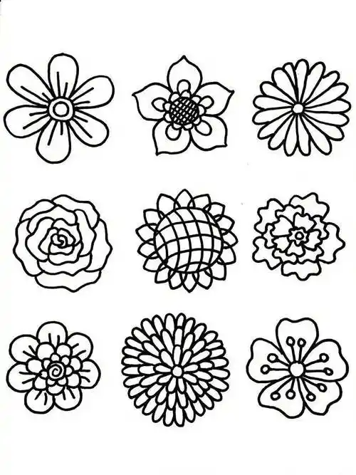 简笔画花朵 简笔画花朵简单又漂亮