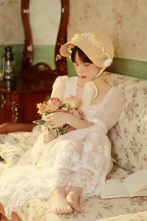 法式少女复古写真_人像_poco摄影