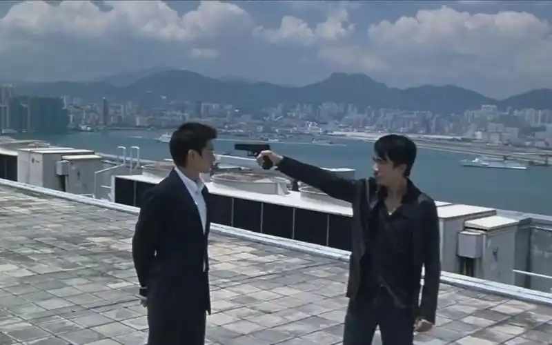 无间道1刘德华梁朝伟天台经典片段