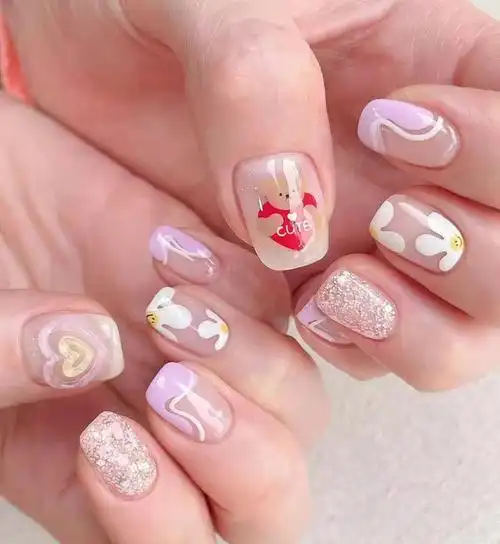 六一儿童款美甲彩绘