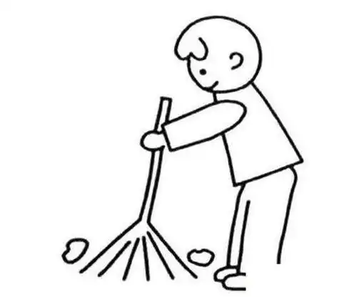 女孩帮妈妈做家务简笔画帮妈妈做家务扫地的女孩简笔画帮妈妈做家务简