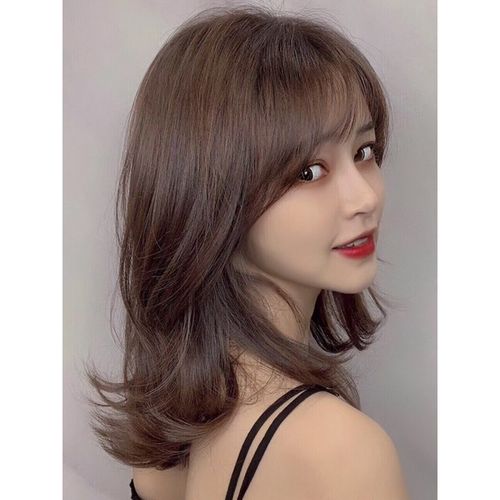 唐妮 假发女网红锁骨烫发短发圆脸短卷发外翻自然少女全头套式wyf