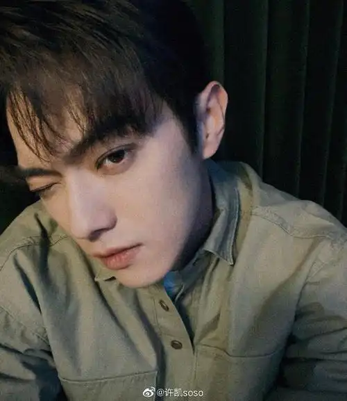 组图许凯微博营业晒怼脸自拍对镜头wink帅气又可爱