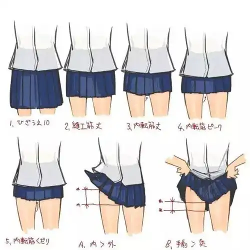 动漫中女孩子的裙子到底如何画?