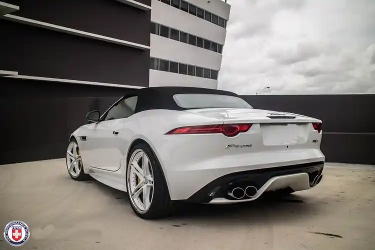 白色jaguar捷豹f-type美国专门定造hre轮毂s207最新版