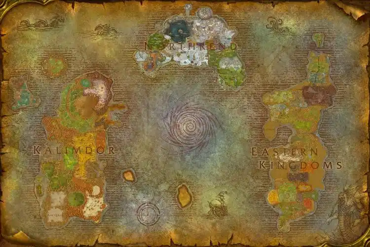 求魔兽世界世界地图高清大图