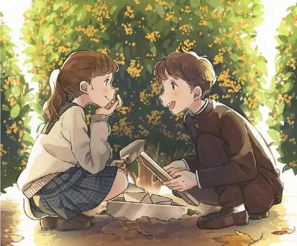 难道这就是传说中的青梅竹马?青涩的爱情美好的回忆!