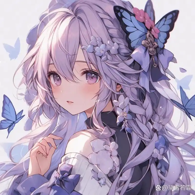 紫色系ai女生头像,加关注自取