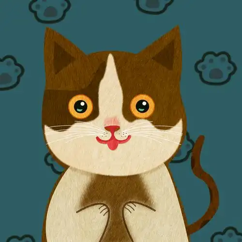 手绘卡通猫图片大全