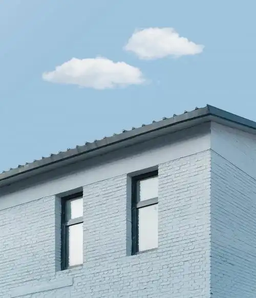 白色砖房外墙建筑图片