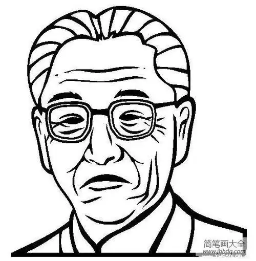 人物肖像画简笔画