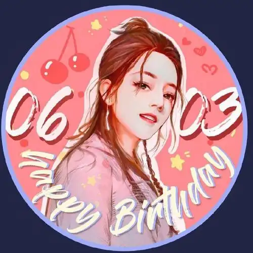 迪丽热巴0603生日快乐#生日头像,原来已经陪你这么久了