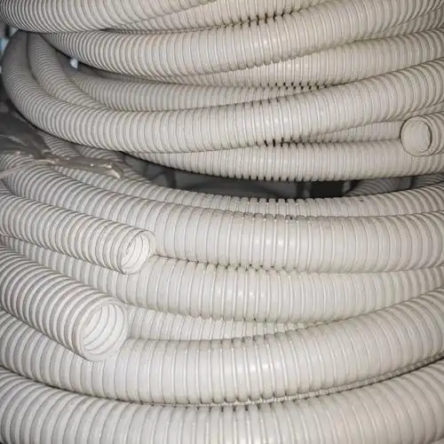 pvc白色加厚单壁阻燃波纹管