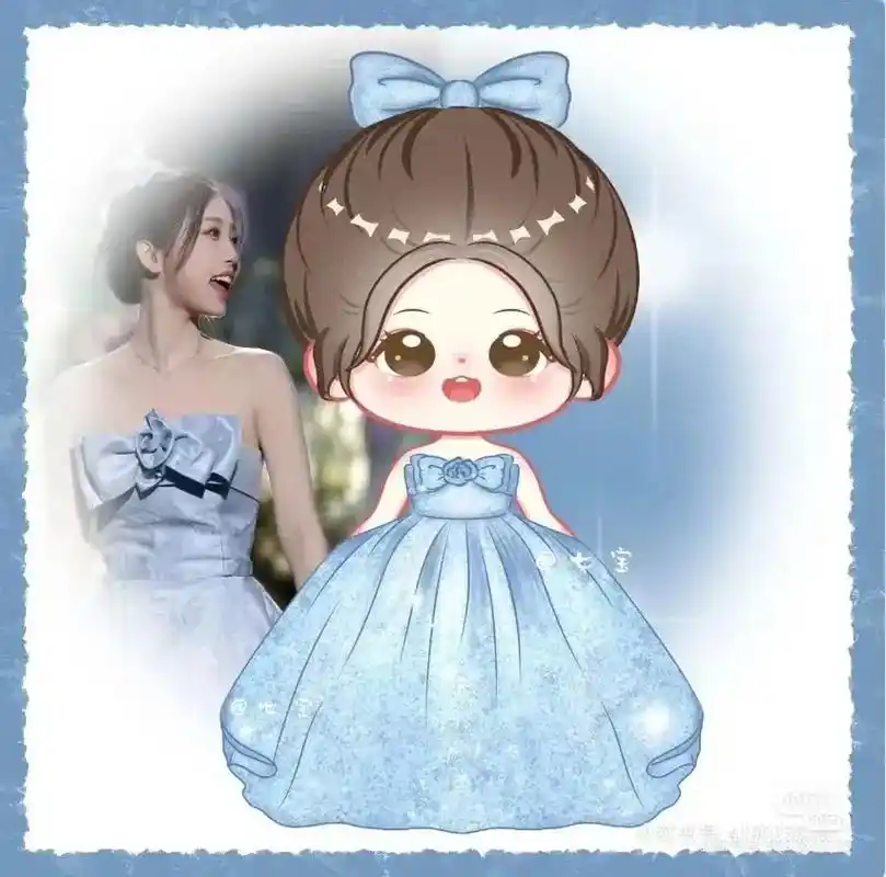 虞书欣 #卡通头像 #q版人物 - 抖音