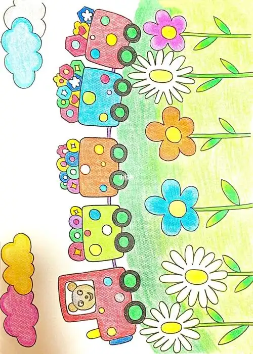 创意儿童画简笔画卡通画