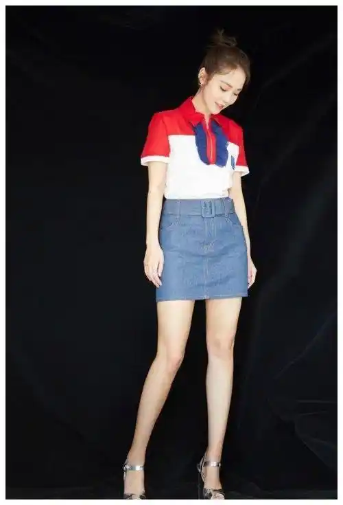 原创张佳宁难得穿次阔腿裤一穿就火了腿有110了吧