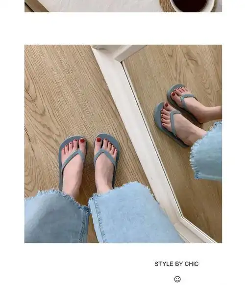 60乔丹中国专卖韩国人字拖女夏韩版时尚外穿拖鞋夹脚防滑平底平跟