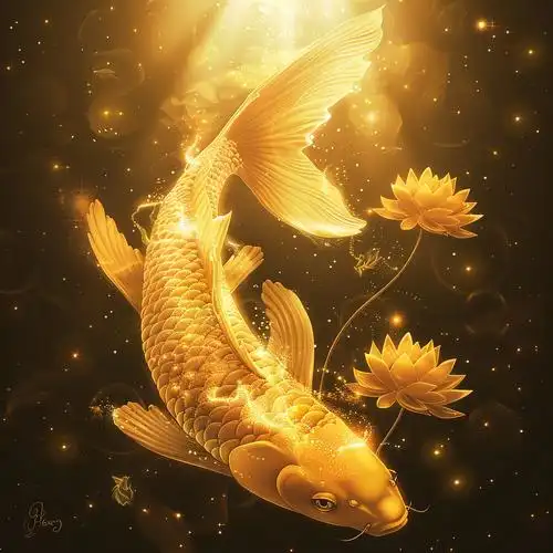 微信生财好运头像 | 祥瑞锦鲤来,金莲好运开