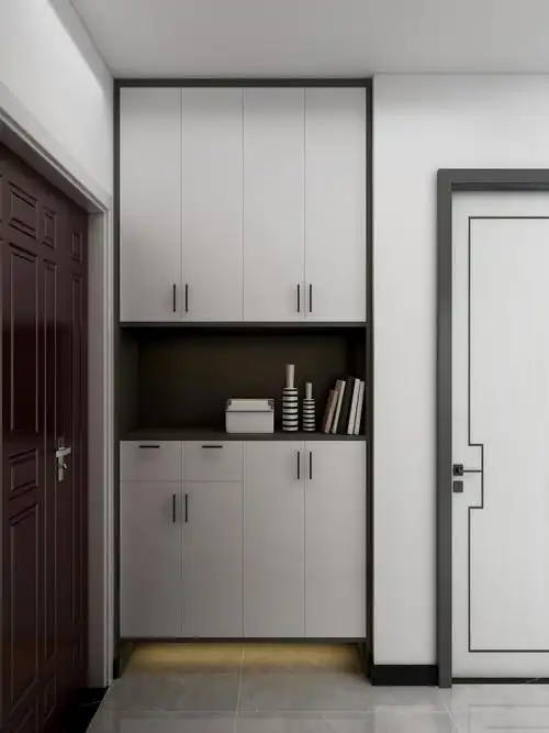 80平方米北欧风门口鞋柜装修效果图