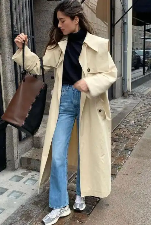 秋季风衣搭配技巧,秋季风衣内搭什么好看(秋天穿风衣会避开这4种"搭配