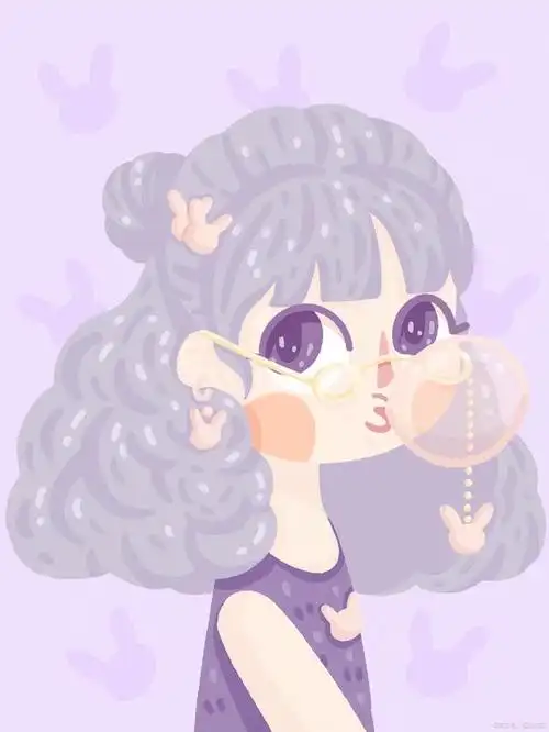 这个卡通女生头像非常可爱,让人一看就忍不住想笑.