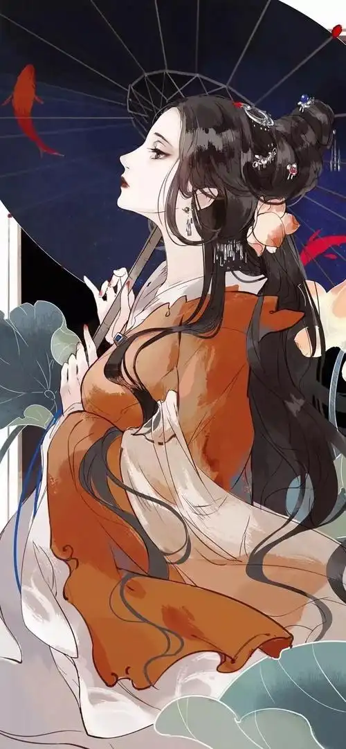 古风动漫壁纸少女的眼应该满怀清明大意和温柔阳光