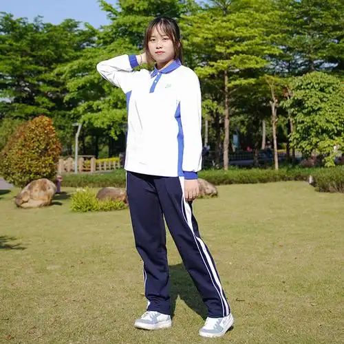 深圳中学春秋款校服中学生棉长袖上衣运动裤男女款套装初高中定做